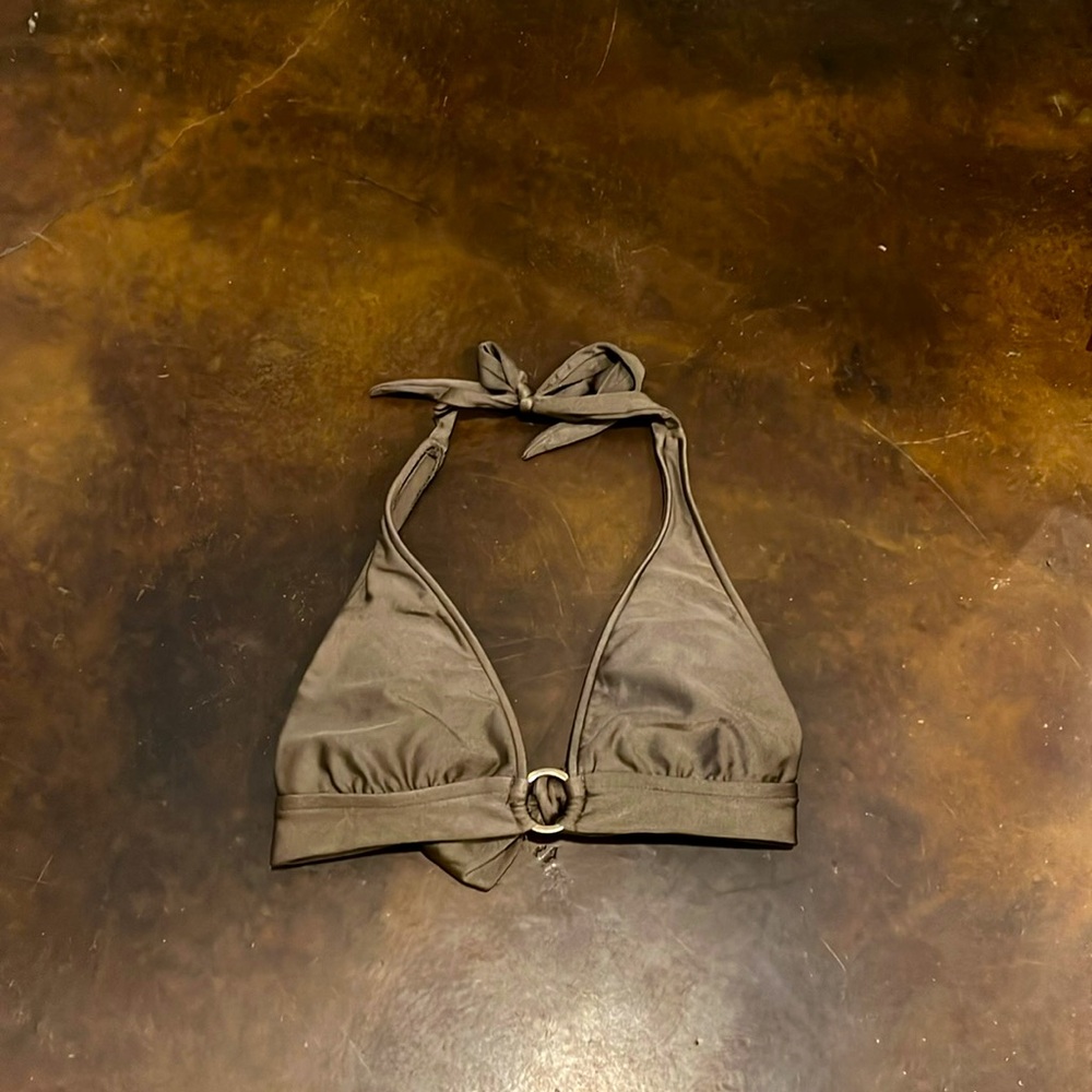 Brown bikini top